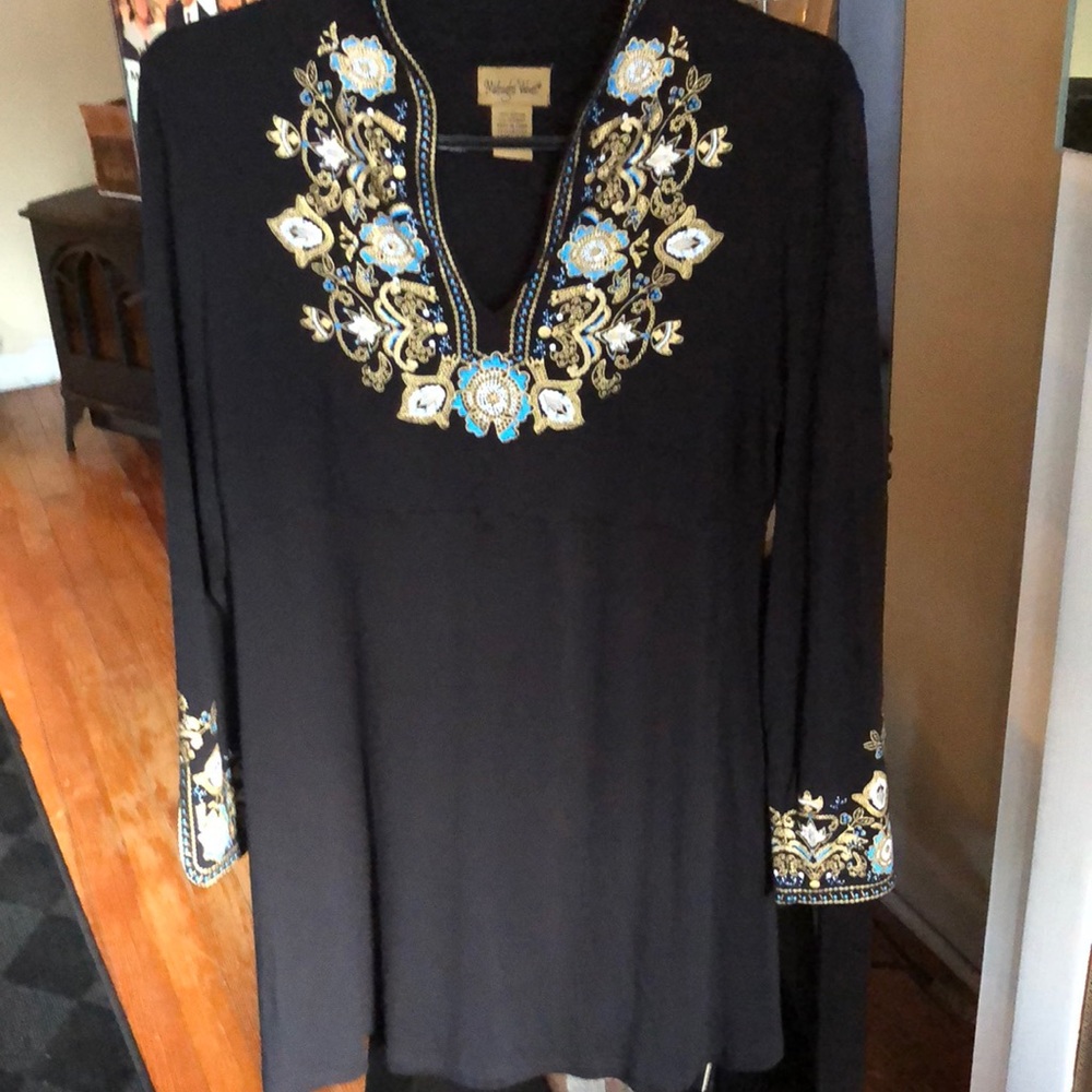 BOHO style embroidered dress